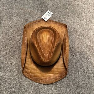 Brown Woven Women's Cowboy Hat